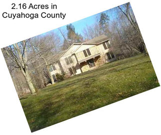 2.16 Acres in Cuyahoga County