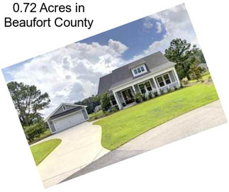 0.72 Acres in Beaufort County