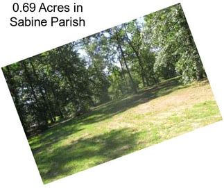 0.69 Acres in Sabine Parish