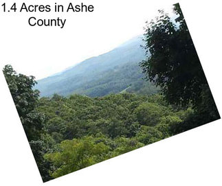 1.4 Acres in Ashe County
