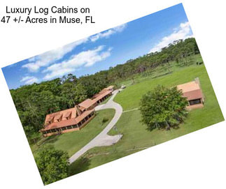 Luxury Log Cabins on 47 +/- Acres in Muse, FL