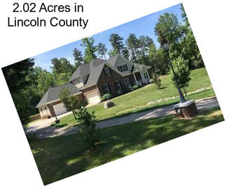 2.02 Acres in Lincoln County