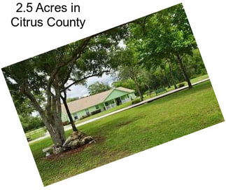 2.5 Acres in Citrus County