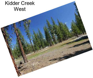 Kidder Creek West