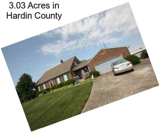 3.03 Acres in Hardin County
