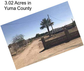 3.02 Acres in Yuma County