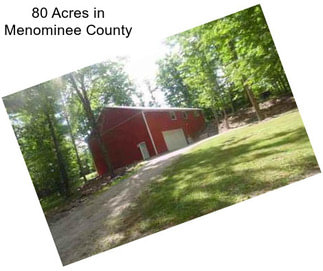 80 Acres in Menominee County
