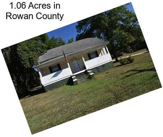 1.06 Acres in Rowan County
