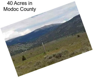 40 Acres in Modoc County