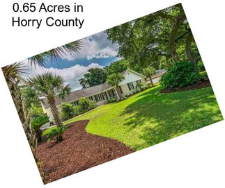 0.65 Acres in Horry County