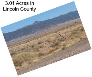 3.01 Acres in Lincoln County