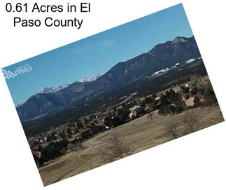 0.61 Acres in El Paso County