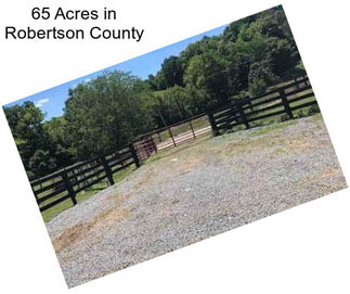 65 Acres in Robertson County