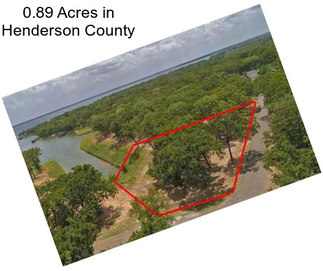 0.89 Acres in Henderson County