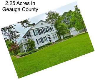 2.25 Acres in Geauga County