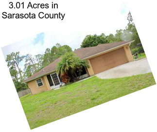 3.01 Acres in Sarasota County