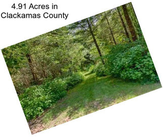 4.91 Acres in Clackamas County