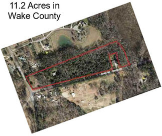 11.2 Acres in Wake County