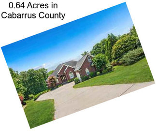 0.64 Acres in Cabarrus County