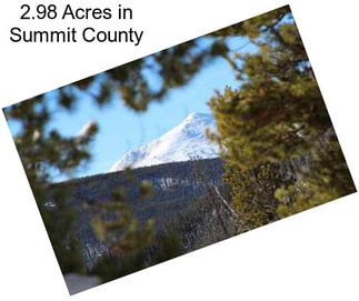 2.98 Acres in Summit County