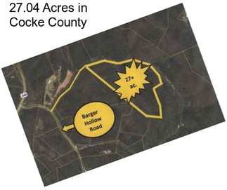 27.04 Acres in Cocke County