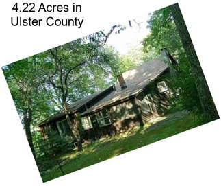 4.22 Acres in Ulster County