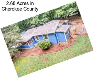 2.68 Acres in Cherokee County