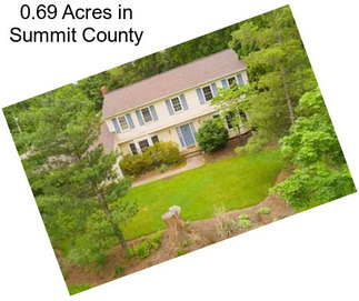 0.69 Acres in Summit County