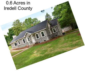 0.6 Acres in Iredell County