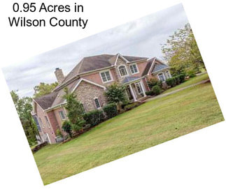 0.95 Acres in Wilson County