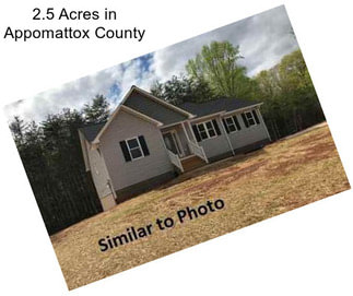 2.5 Acres in Appomattox County