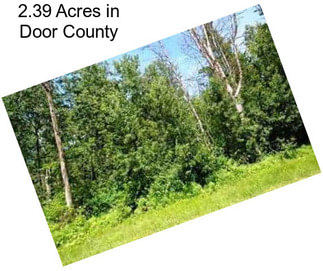 2.39 Acres in Door County