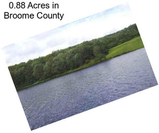 0.88 Acres in Broome County