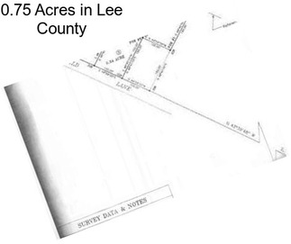 0.75 Acres in Lee County