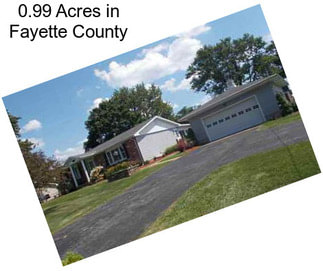 0.99 Acres in Fayette County