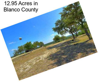 12.95 Acres in Blanco County