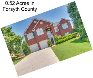 0.52 Acres in Forsyth County