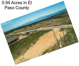 0.94 Acres in El Paso County
