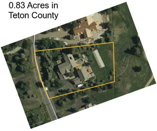 0.83 Acres in Teton County