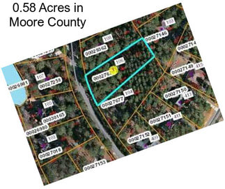 0.58 Acres in Moore County