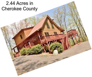 2.44 Acres in Cherokee County