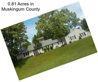 0.81 Acres in Muskingum County