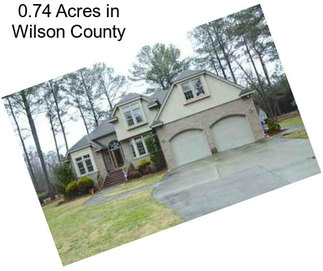 0.74 Acres in Wilson County