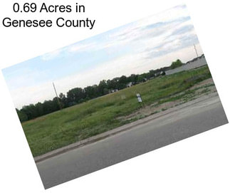 0.69 Acres in Genesee County