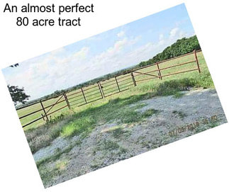 An almost perfect 80 acre tract