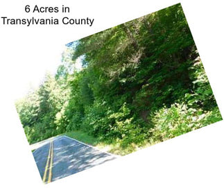 6 Acres in Transylvania County