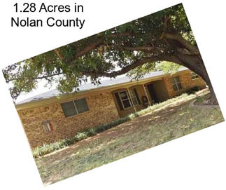 1.28 Acres in Nolan County