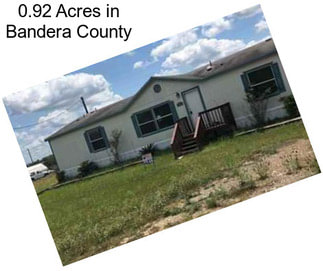0.92 Acres in Bandera County