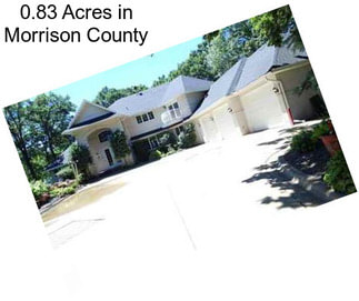 0.83 Acres in Morrison County
