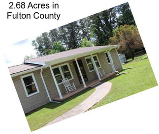 2.68 Acres in Fulton County